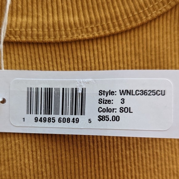 James Perse Tank Top Ribbed Knit Sleeveless 100% Cotton Solar Yellow L (3) NWT - Picture 11 of 12